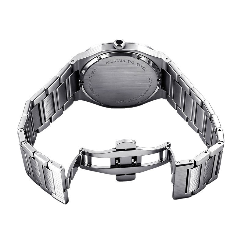 Mens Watch With Japanese Movement Non-mechanical Water-resistant