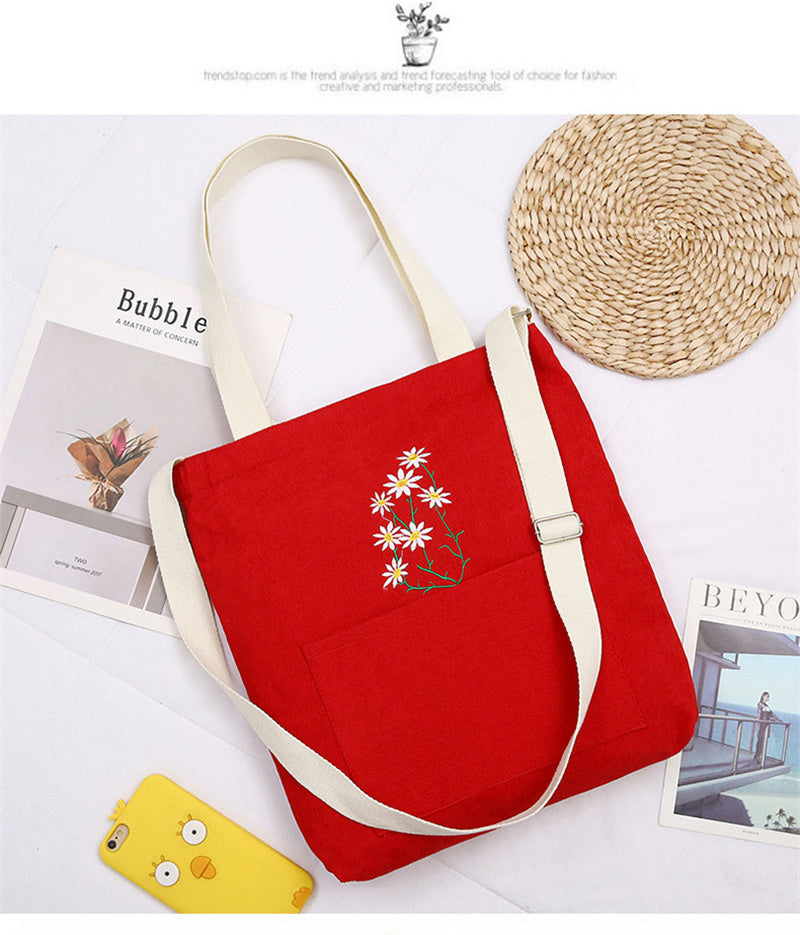 Women's Fashion Casual Single Shoulder Canvas Bag