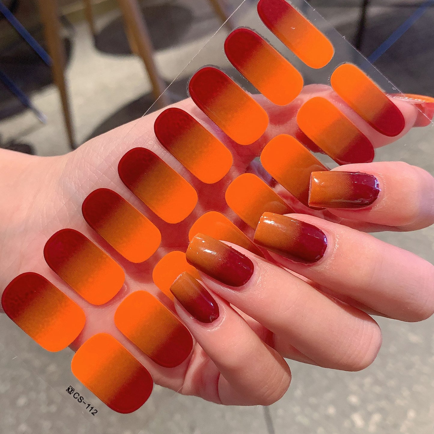 Gradient Color Nail Sticker Spring And Summer Comely Finger