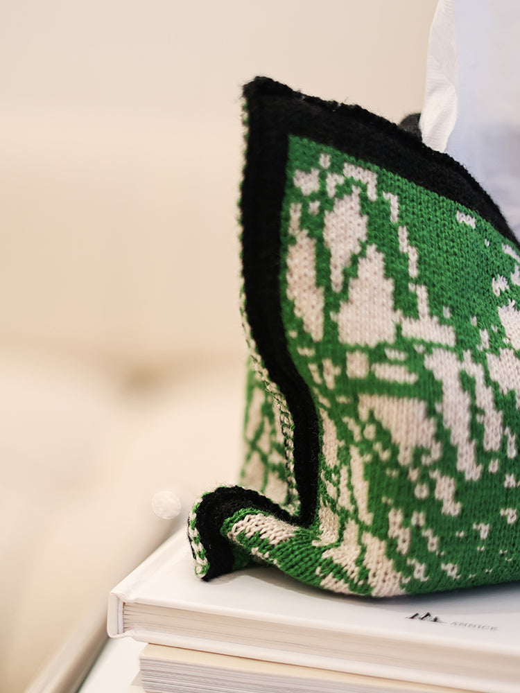 Knitted Tissue Box Bag Storage