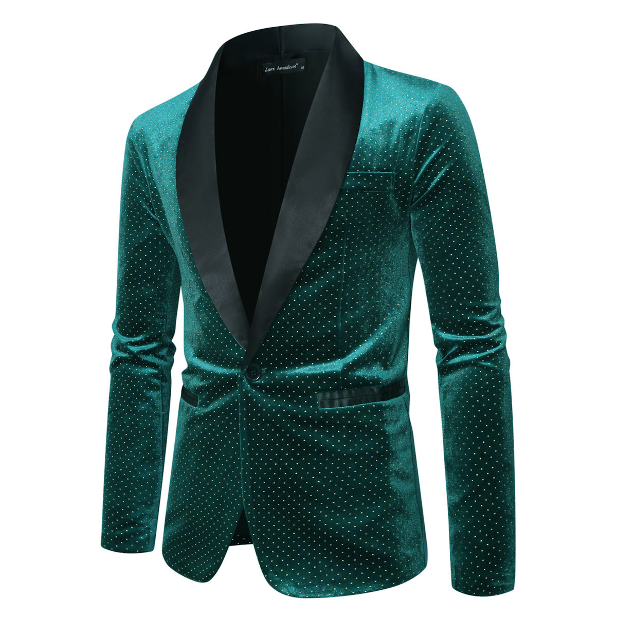 Men Casual Loose Versatile Color Blocked Order A Suit Jacket