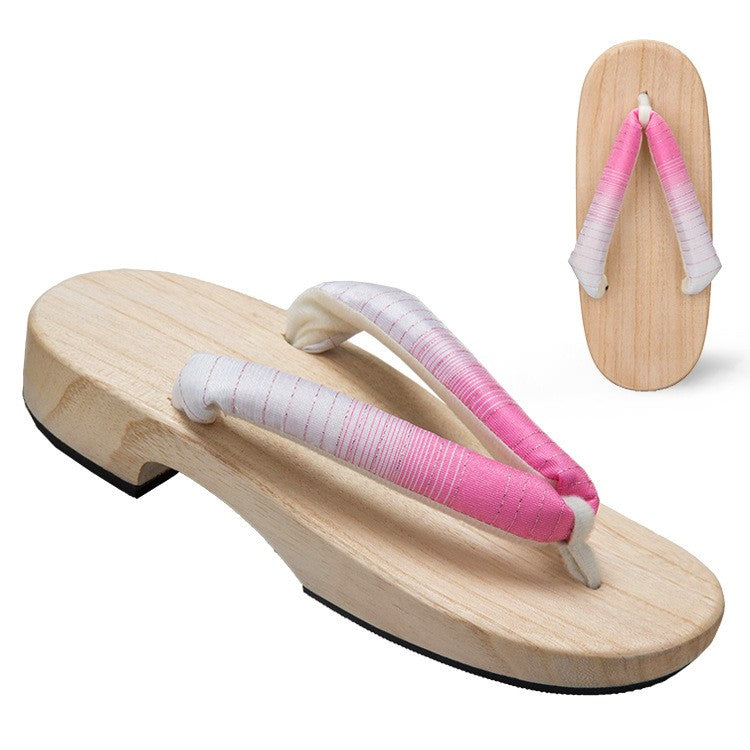 Gradient Solid Color Thick Heel Daily Slippers Clogs