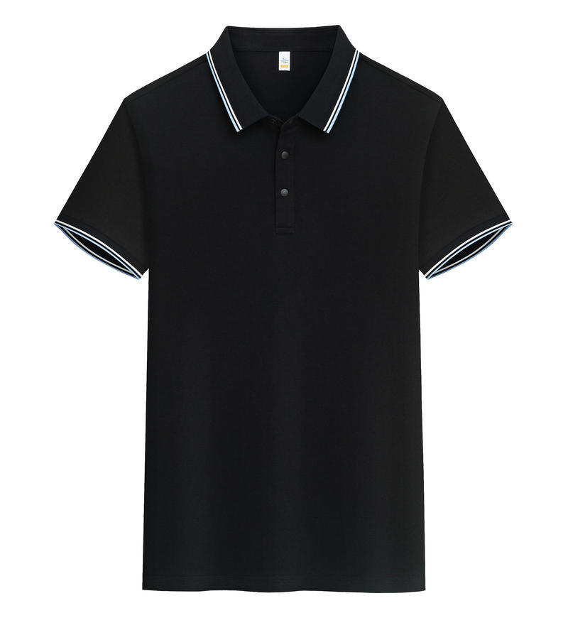 Pure Cotton Soft Polo Shirt Business Casual Lapels Short Sleeve
