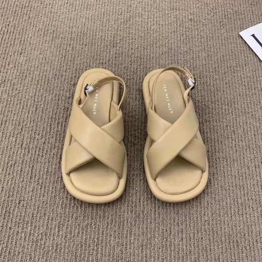 Kvinders flade sandaler i koreansk stil