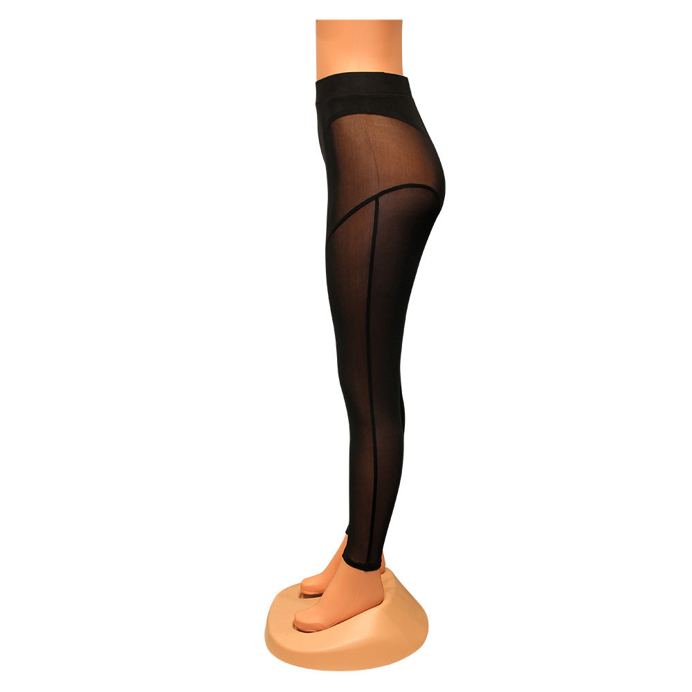 Women's Fashion Tight Mesh See-through Leggings