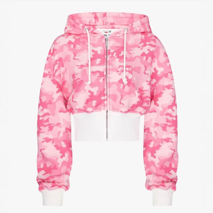 Y2g Hip Hop Kort Cardigan Hættetrøje Sweatshirt Og Sweatpants
