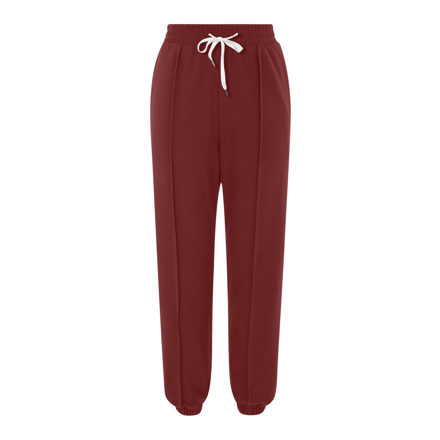 Women's Casual Drawstring Solid Color Sports Jogger Pants