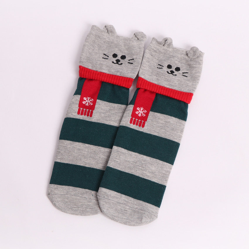 Puppy Cute Socks Christmas Socks In Tube