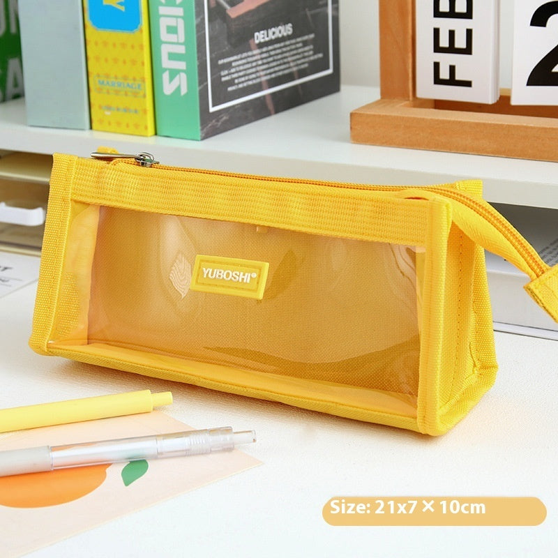 Pencil Case Large Capacity Transparent Good-looking Women's Internet Celebrity Stationery Box