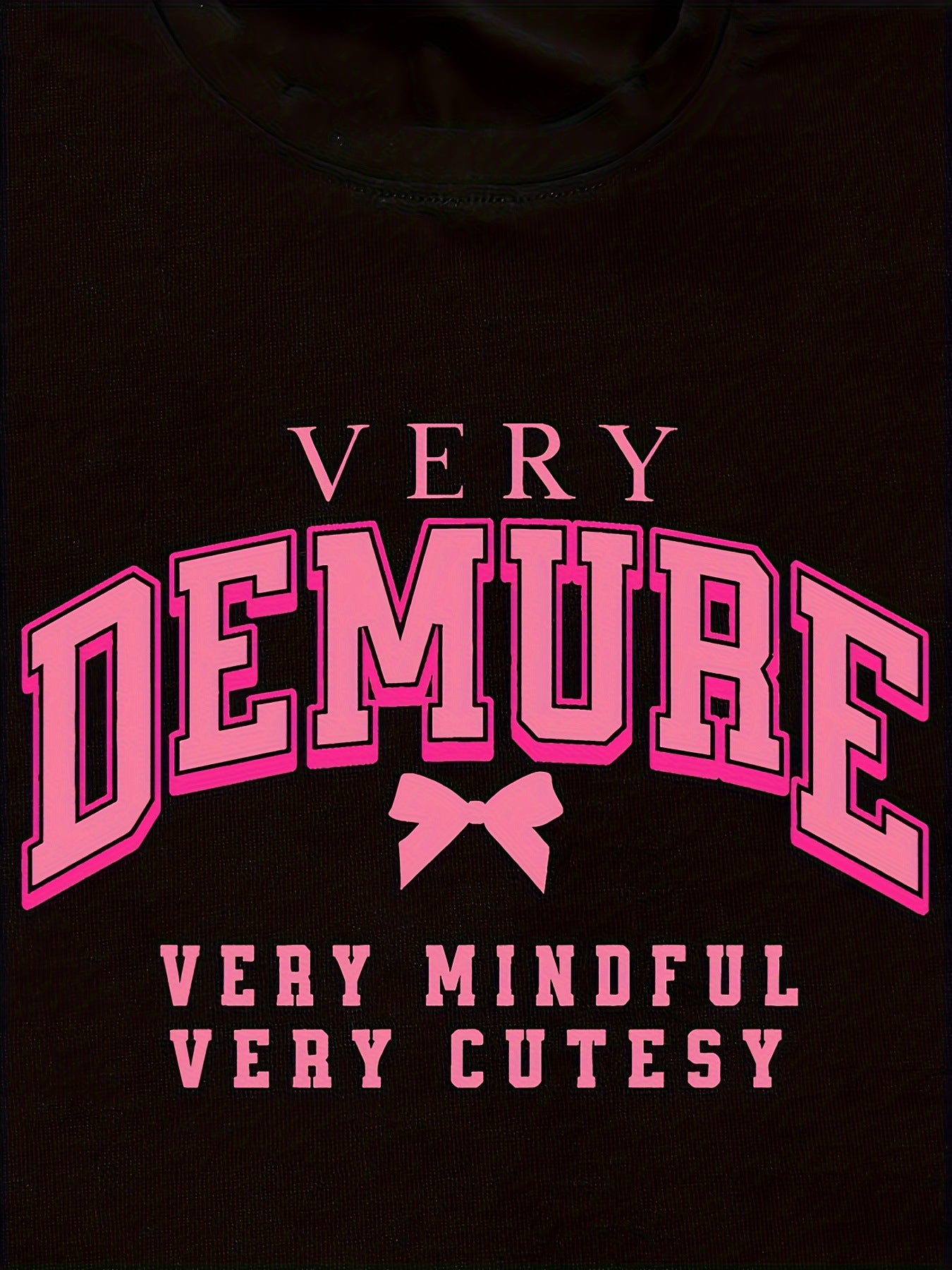 Women's Casual Round Neck Print And Bow Short Sleeve