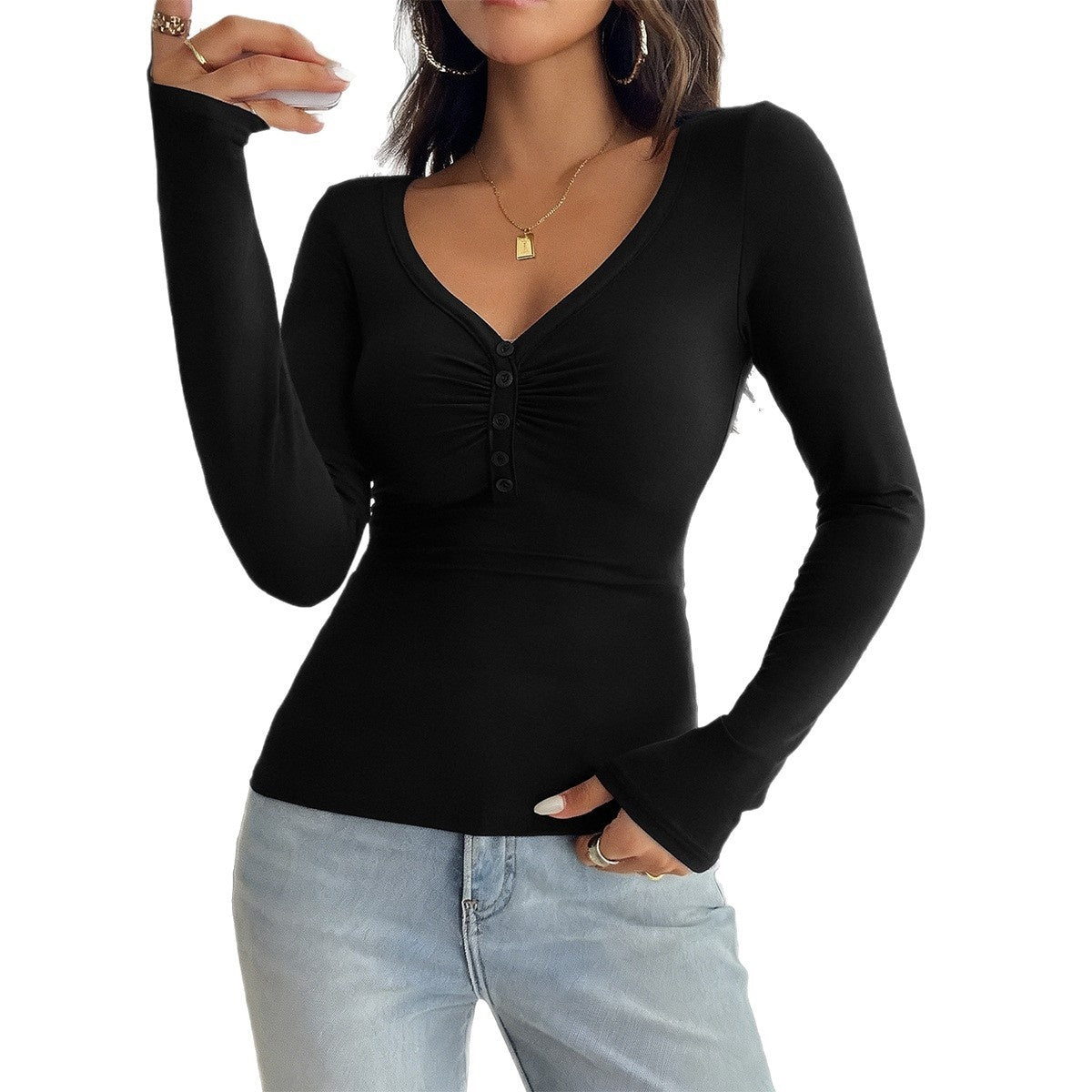 All-Match SpringSummer Sassy Long-Sleeve Set