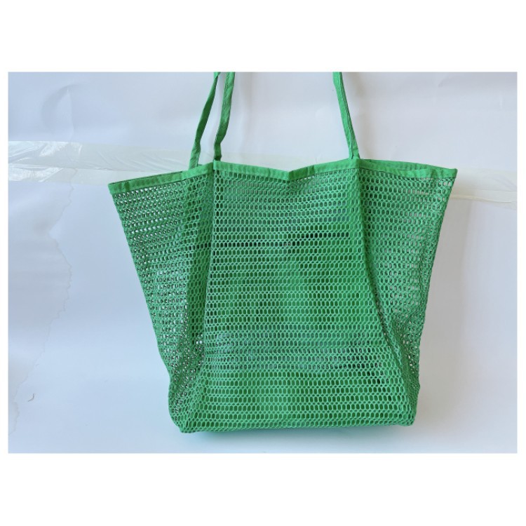 Beach Mesh Handbag Casual Women's Foldable Shoulder Bag