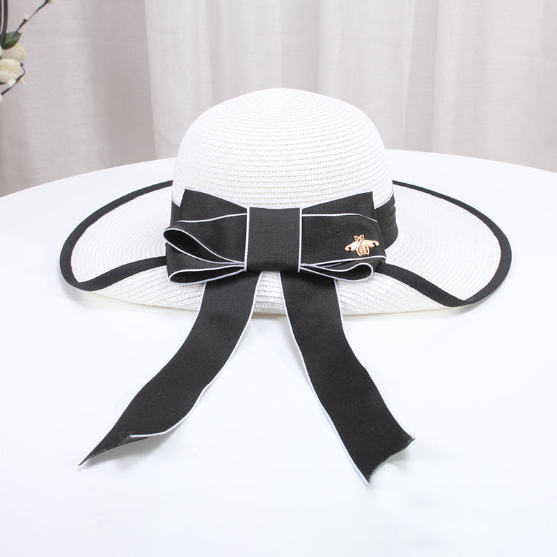 Summer Korean Bowknot Straw Hat