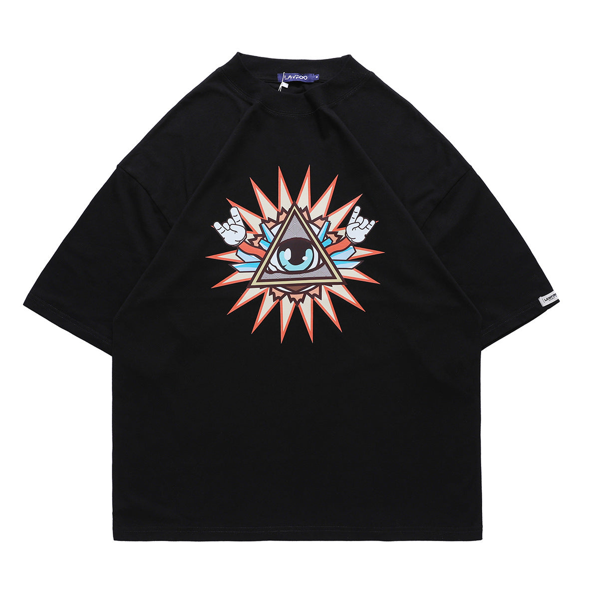 Summer New Short-sleeved Digital Direct Printing Men's T-shirt Trend