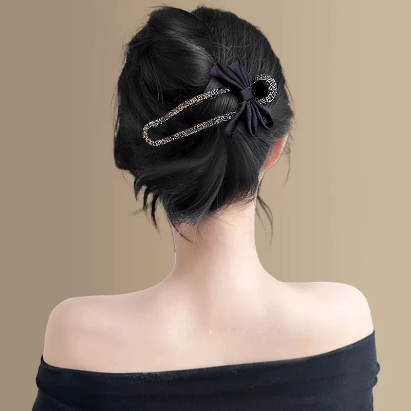 Temperament Bobby Pin Back Head Banana Clip Light Luxury Updo Hair Claw
