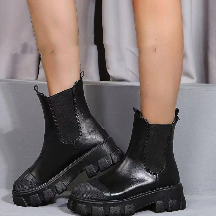 Fashion Thick Heel Trend Martin Boots