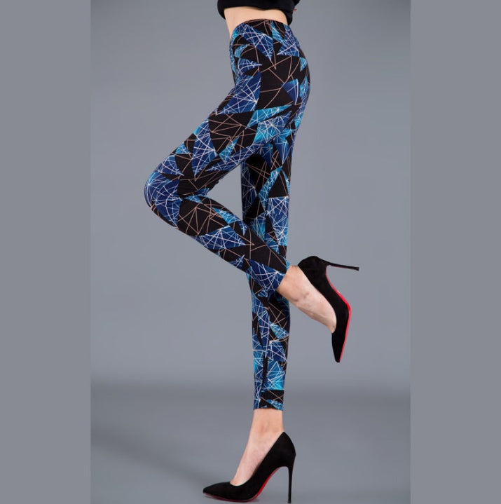 Fashion Women's Printed Stretch Legging Trousers