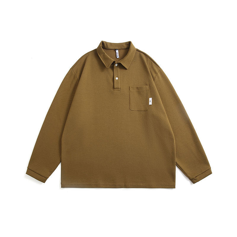 Long Sleeve Polo Shirt Day Trend Cityboy Men's Top