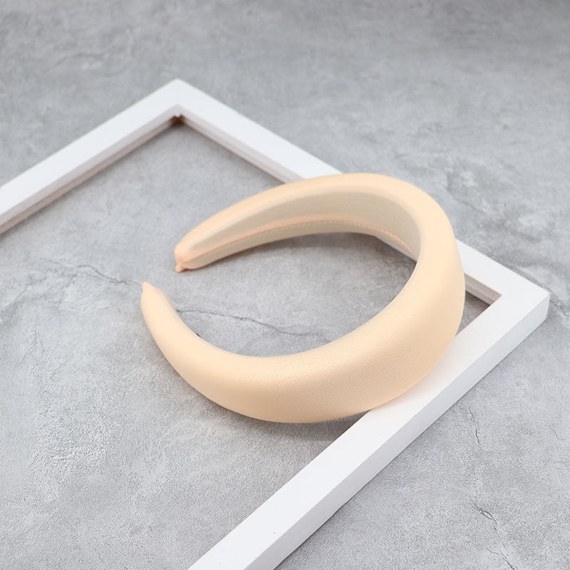 Creative Korean Version Candy-colored Milk Silk Sponge Thickening Wide Brim Hair Band