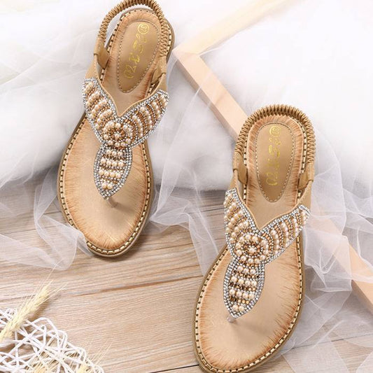 Thong Elastic Strap Sandals Cross Border Plus Size Fashion Women's