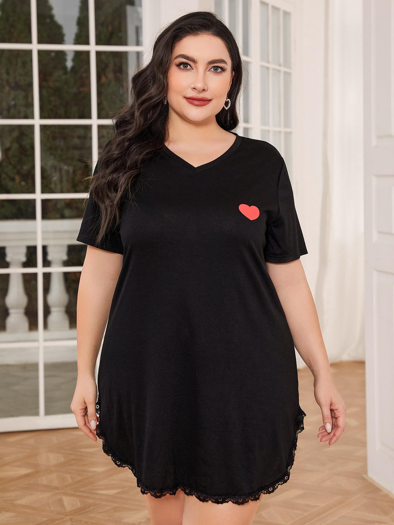 European And American Plus Size Pajamas Women's Summer