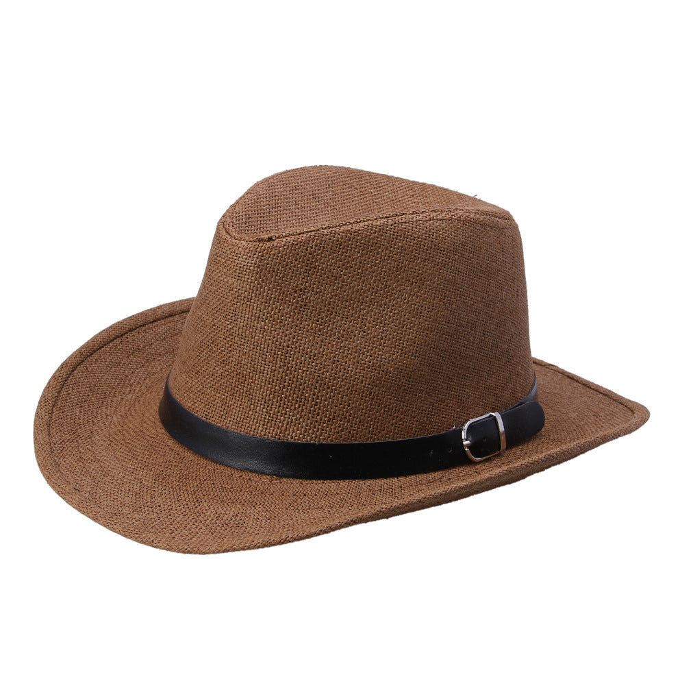 European And American Jazz Outdoor Shade Foldable Straw Hat