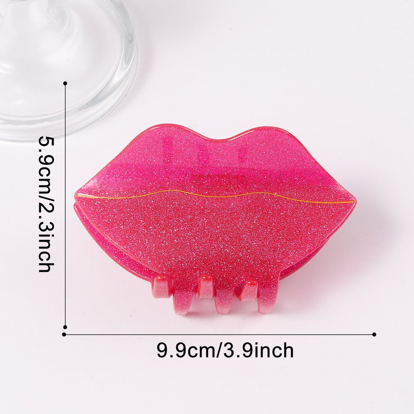 Red-toned Sweet-and-cool Style Hair Clip For The Back Of The Head