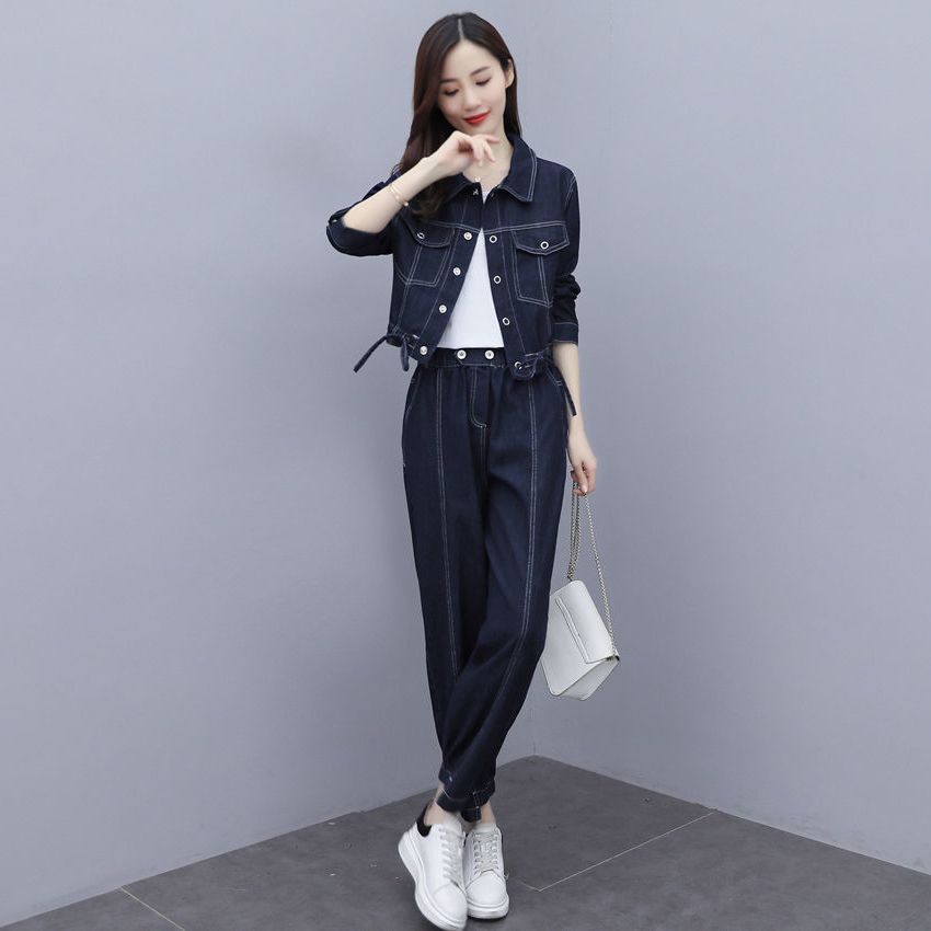 Women's Casual Fashion Show High Temperament And Light Mature Style Two-piece Suit