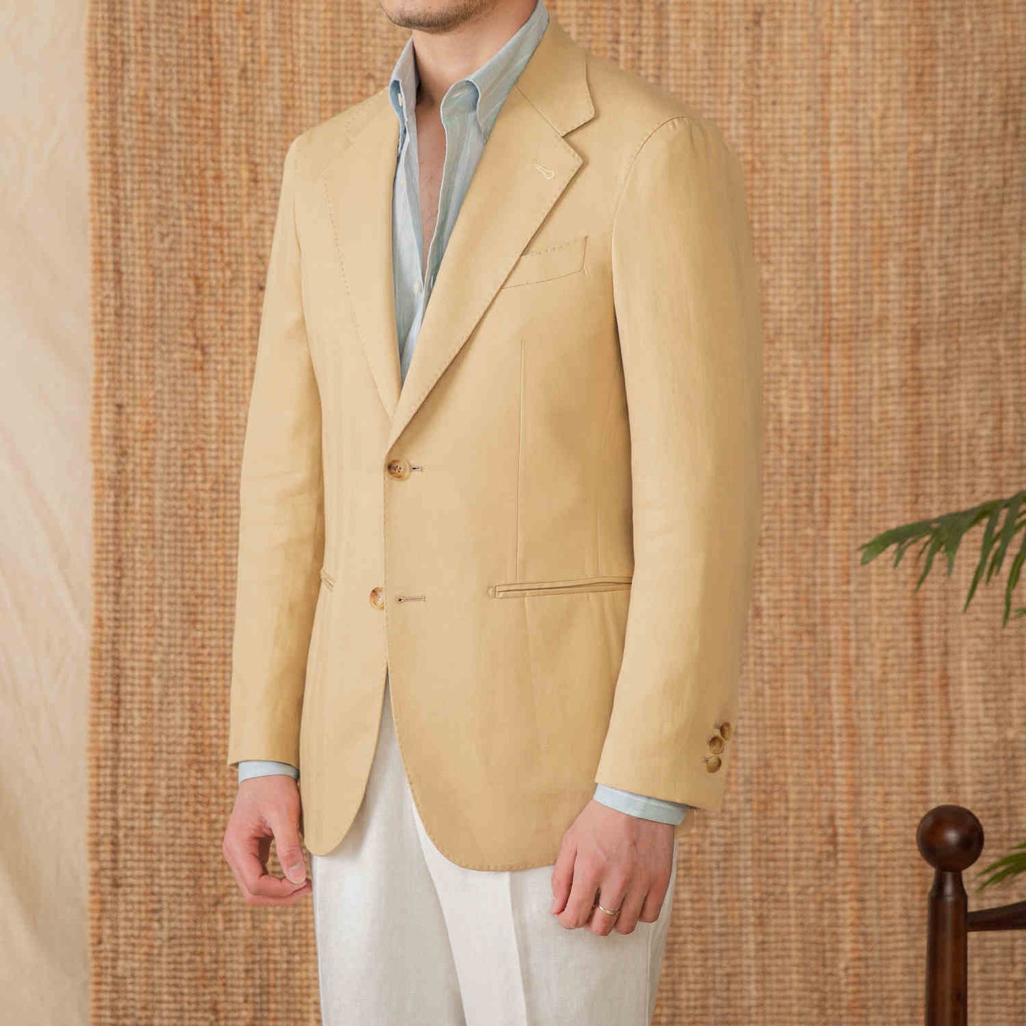 Linen Cotton Half Lining Lightweight Casual Suit NAPOLI Breathable Suit