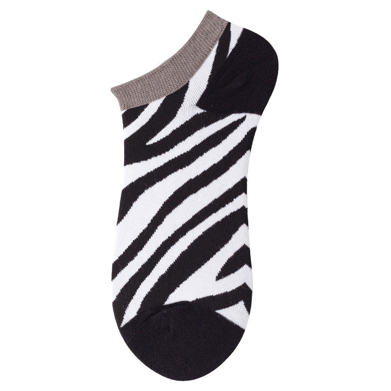Women's Shallow Mouth Oil Painting Avocado Socks