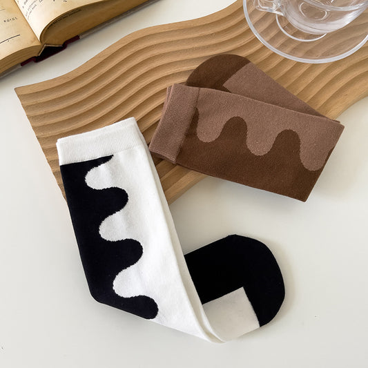 Niche Retro Design Socks Female Cotton Socks South Korea Ins