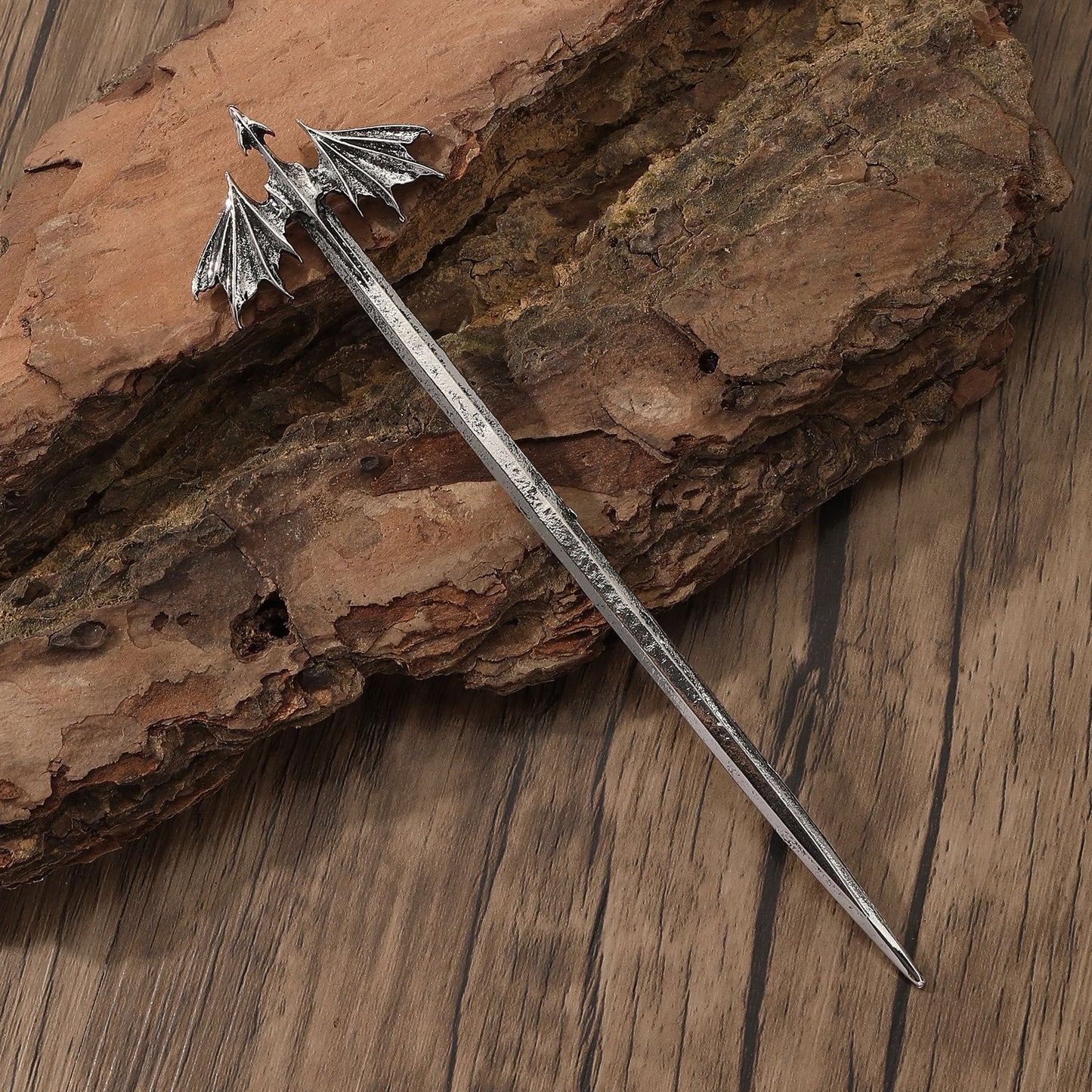 Cross-border Bestseller Retro Pterosaur Hairpin Hair Stick Punk Hairpin Hair Accessories Viking Norwegian Style Party Accessories Wholesale