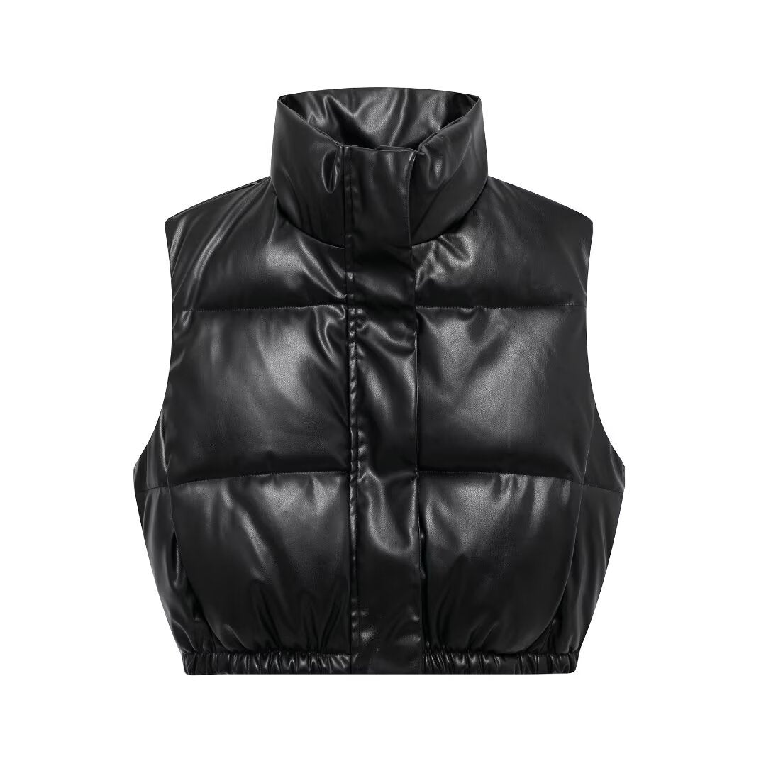 Fashion Short Waistcoat Cotton-padded Coat Women