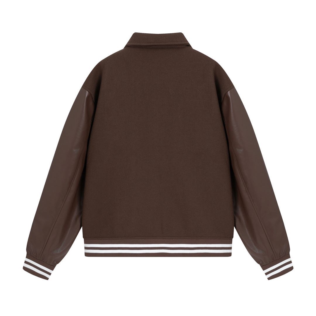 Autumn And Winter New Stickers Bone Embroidered Woolen Jacket