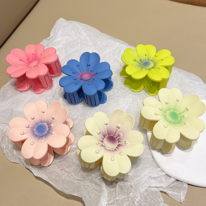 Matteret Store Æggeblomst Barrette Kvinder