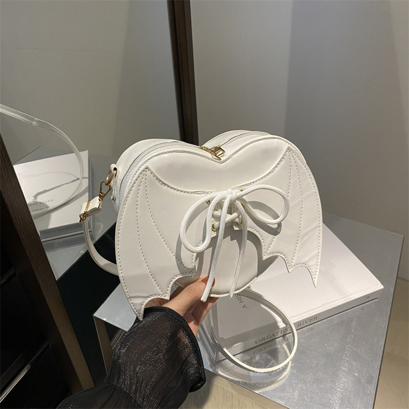 Hjerteformet taskerem, Bat Wings Skulder-/Crossbody-taske