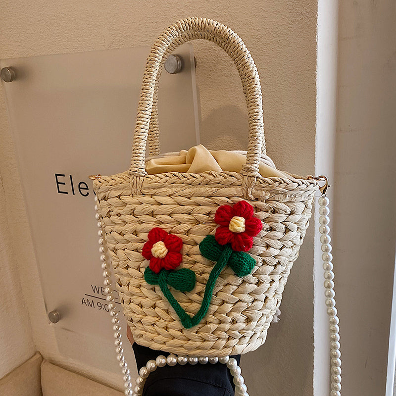 Senior Sense Of Female Tide Pearl Crossbody Bag