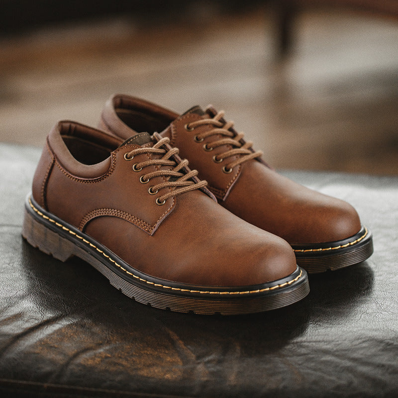 Retro Tooling Men's Casual Leather Shoes