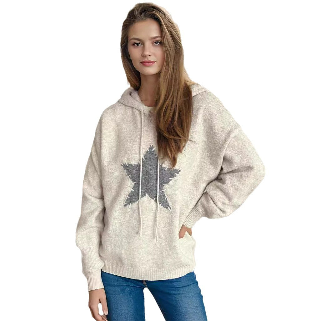 Handmade XINGX Embroidery Hooded Sweater Women