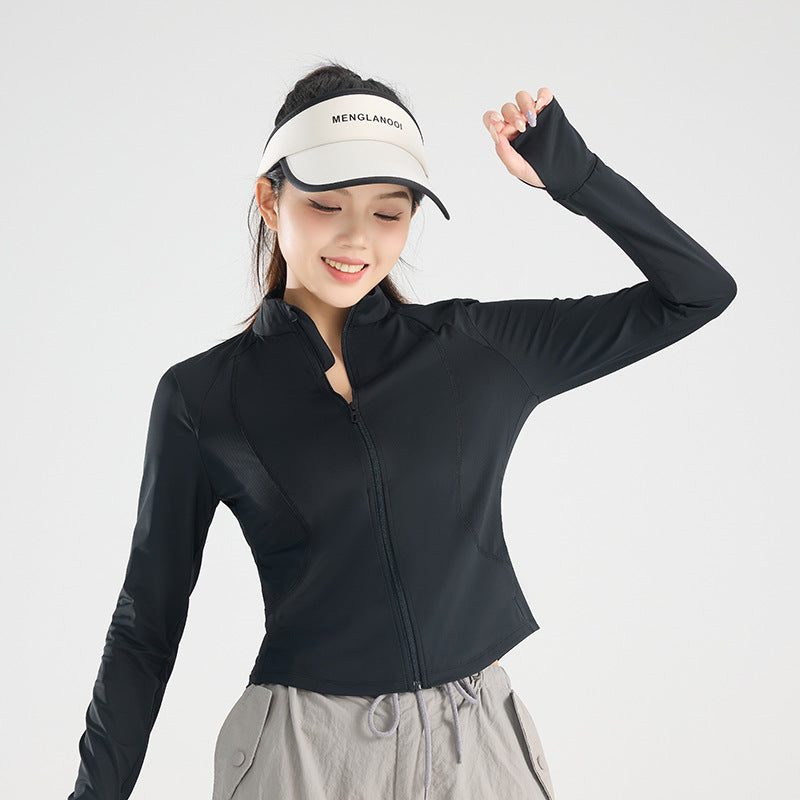 Ice Silk Sun Protection Yoga Cool Jacket