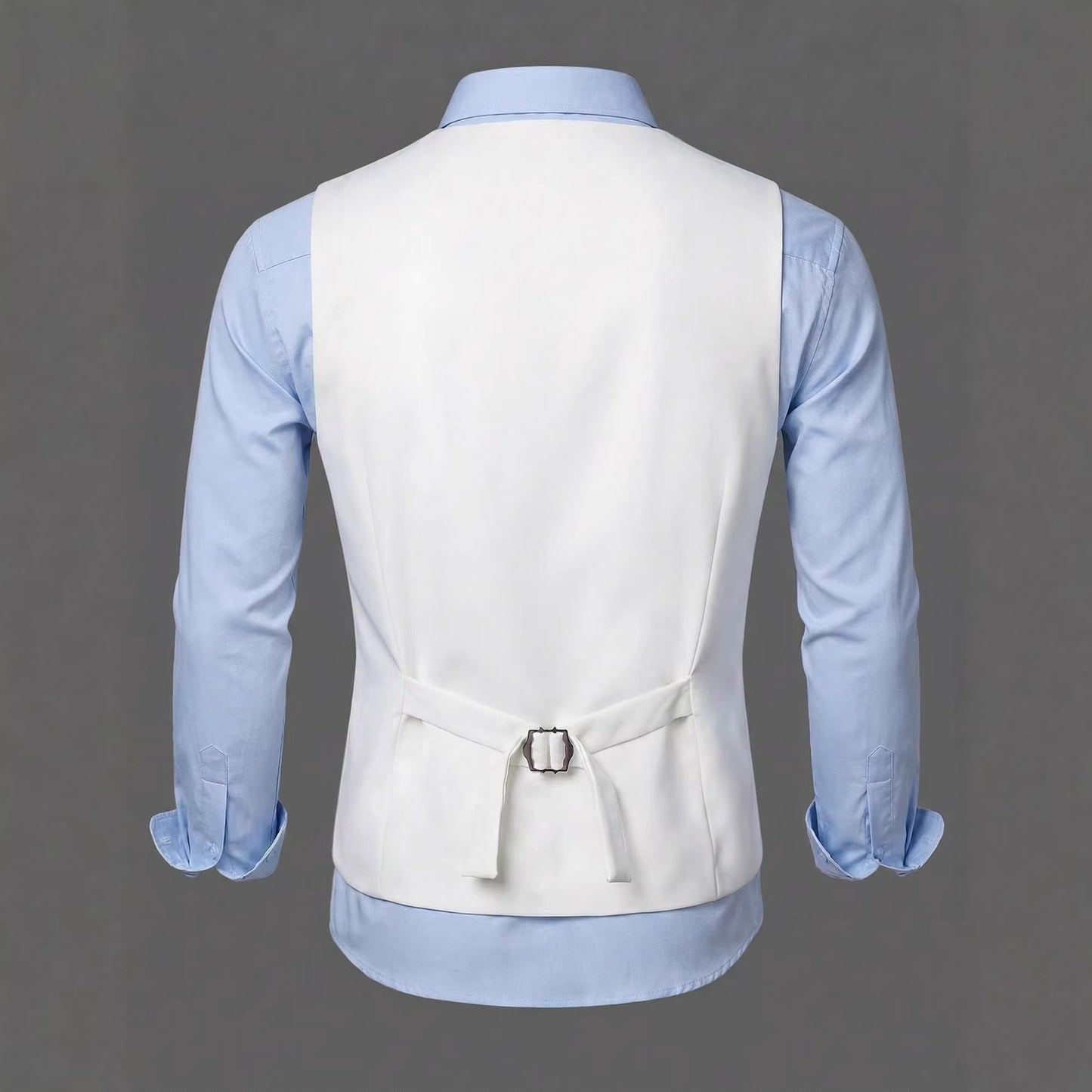 Men's Single-Breasted Suspender Suit Vest