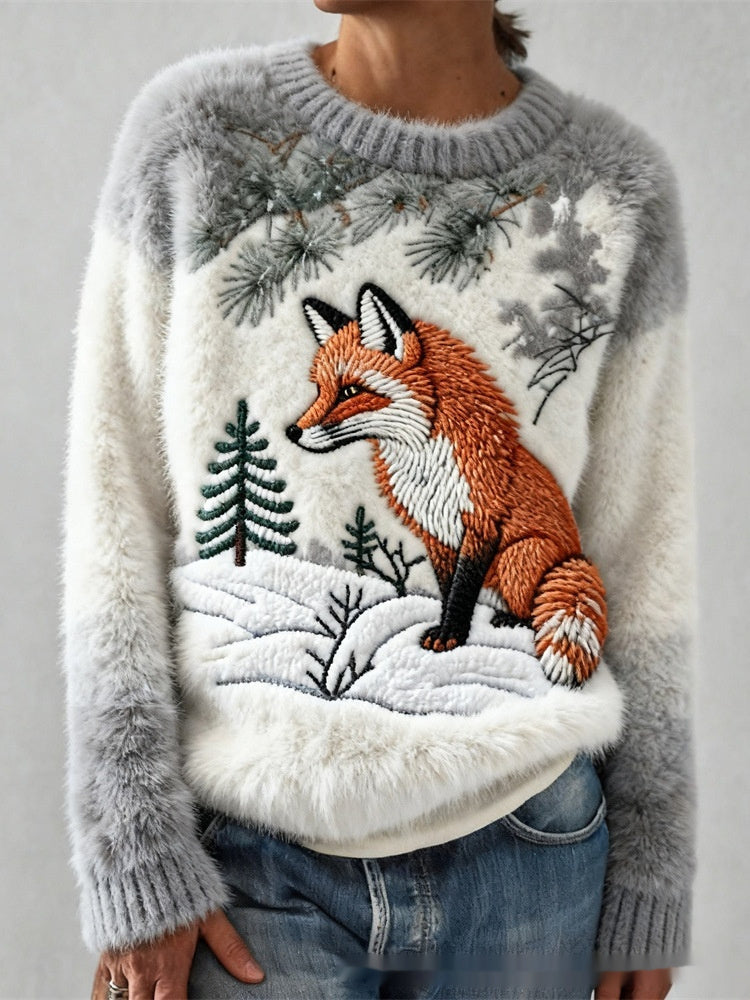 3D Digital Printed Flannel Sweatshirt Women