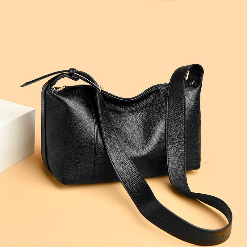 Full-grain Leather Large-capacity Crossbody Bag