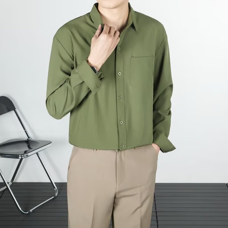 Korean-style Loose High-end Drape Long-sleeved Shirt