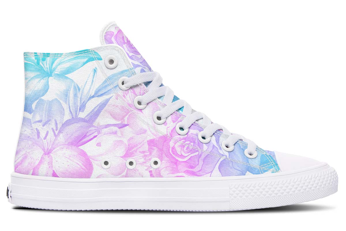 Printed Couple High-top Canvas Shoes