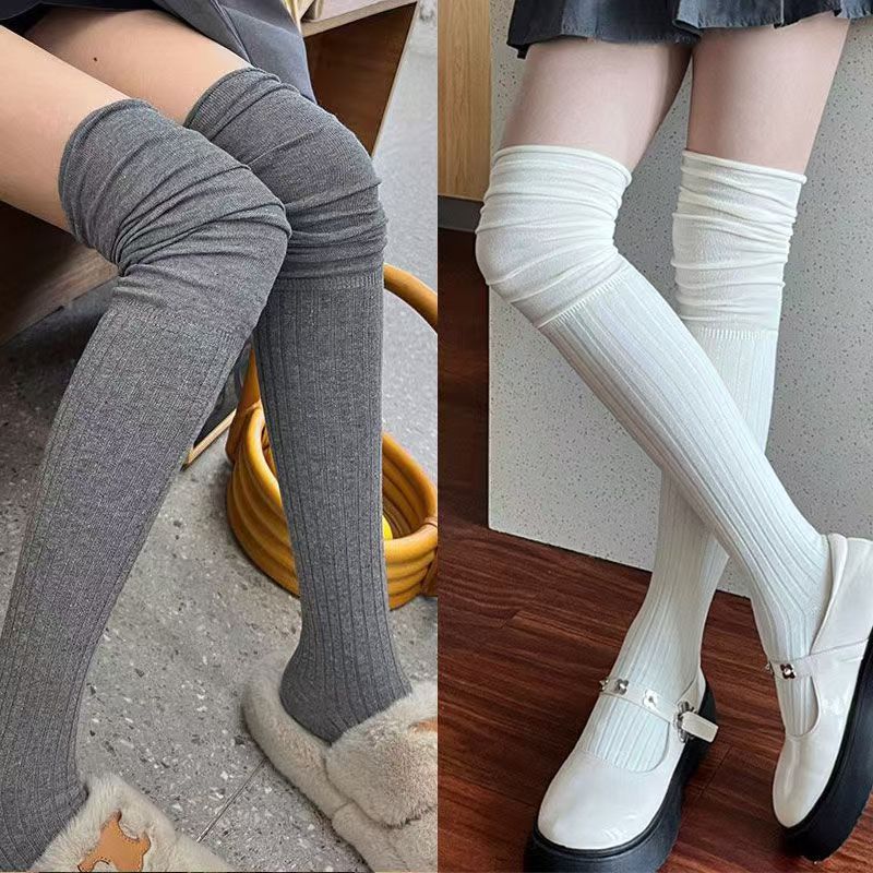 Maillard Long Tube Stitching Bunching Socks