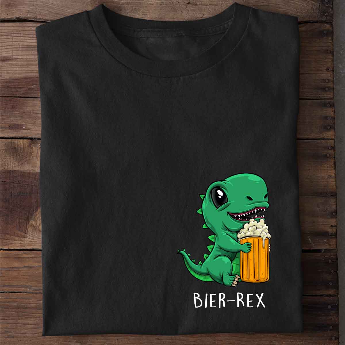 Beer Dinosaur Print Short-sleeved Team Uniform European And American Fabrics