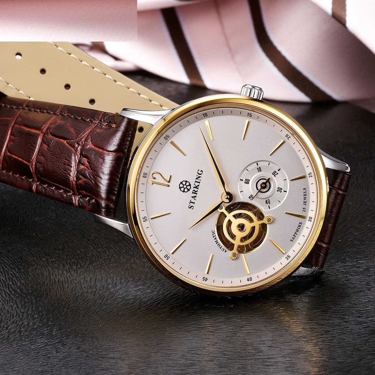 Automatic Mechanical Business Hollow Small Three-needle Waterproof Men's Watch