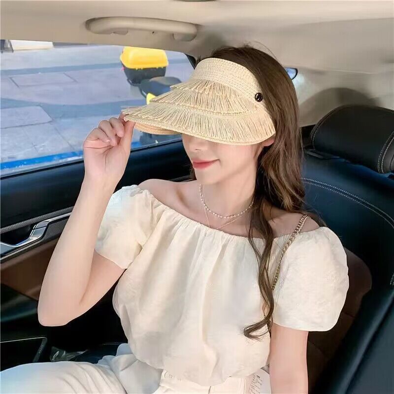 Protection By The Sea Outdoor Headband Sun Hat Spring And Summer Wide-brimmed Hat