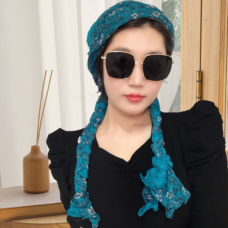 Hand-woven Hair Braid Scarf Girls Fashion Thin Scarf